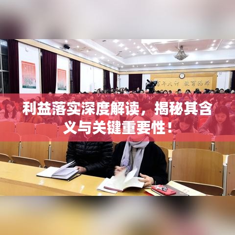 利益落实深度解读，揭秘其含义与关键重要性！