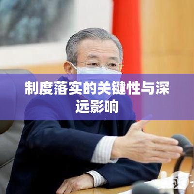 制度落实的关键性与深远影响