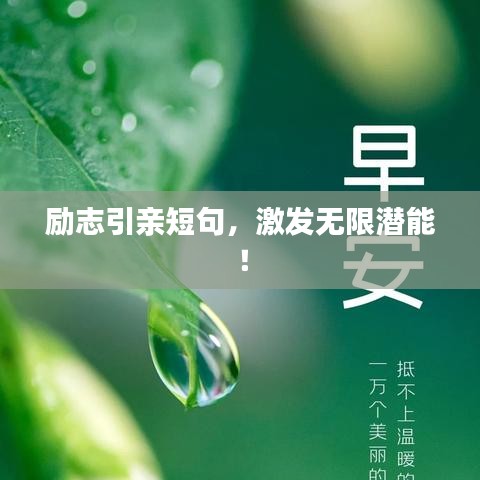 励志引亲短句，激发无限潜能！