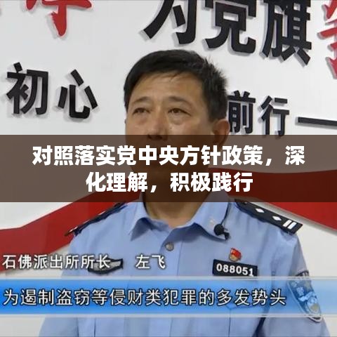 对照落实党中央方针政策，深化理解，积极践行