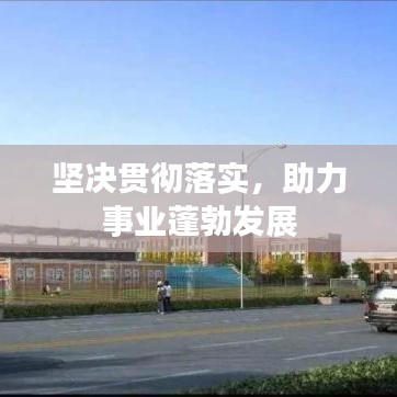 坚决贯彻落实，助力事业蓬勃发展
